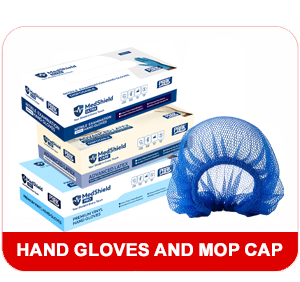 Hand Gloves and Mop Cap